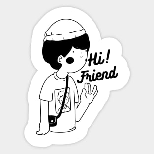 HI FRIEND Sticker